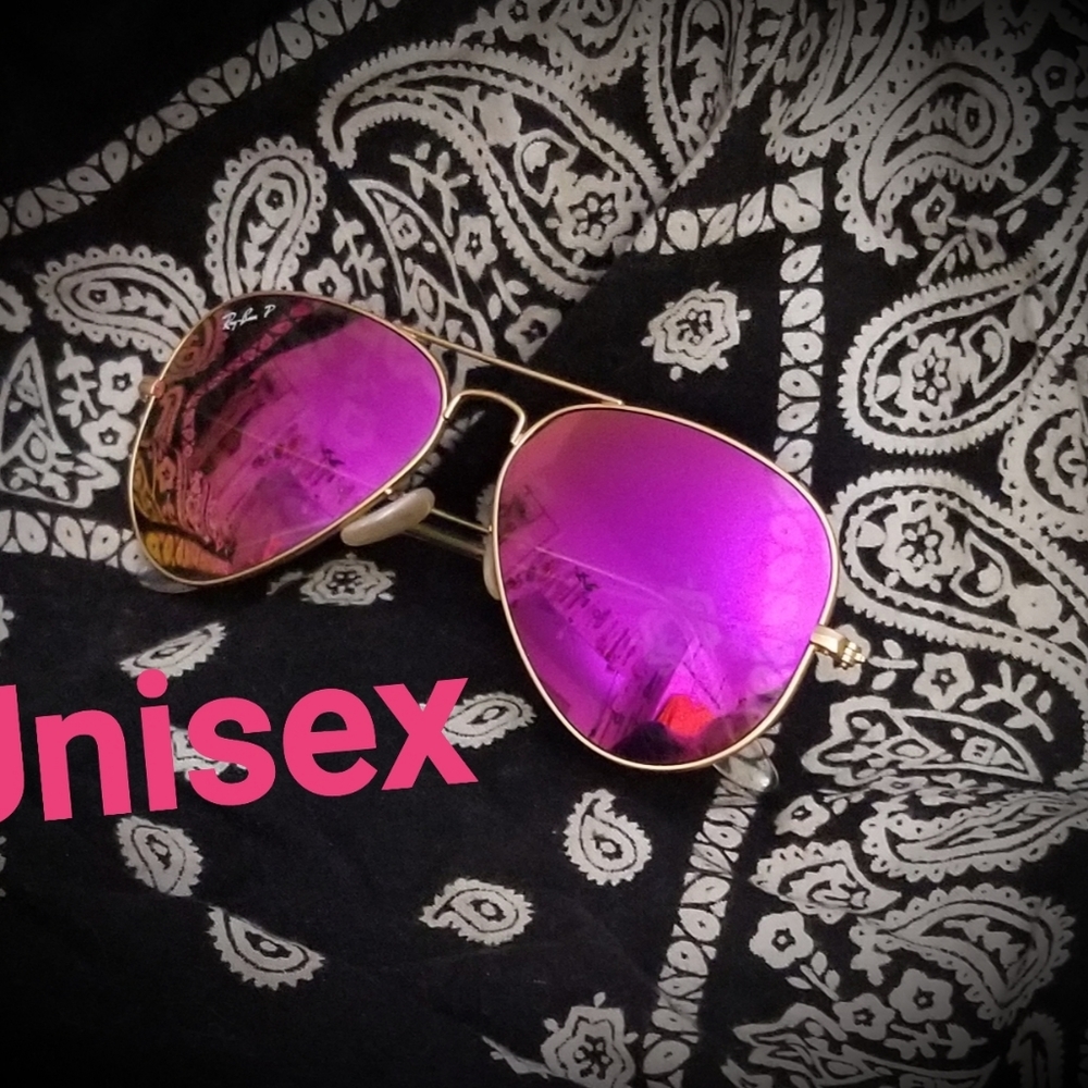 RAY-BAN PINK AVIATOR SUNGLASSSES